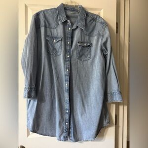 Wrangler Light Blue Denim Shirt
